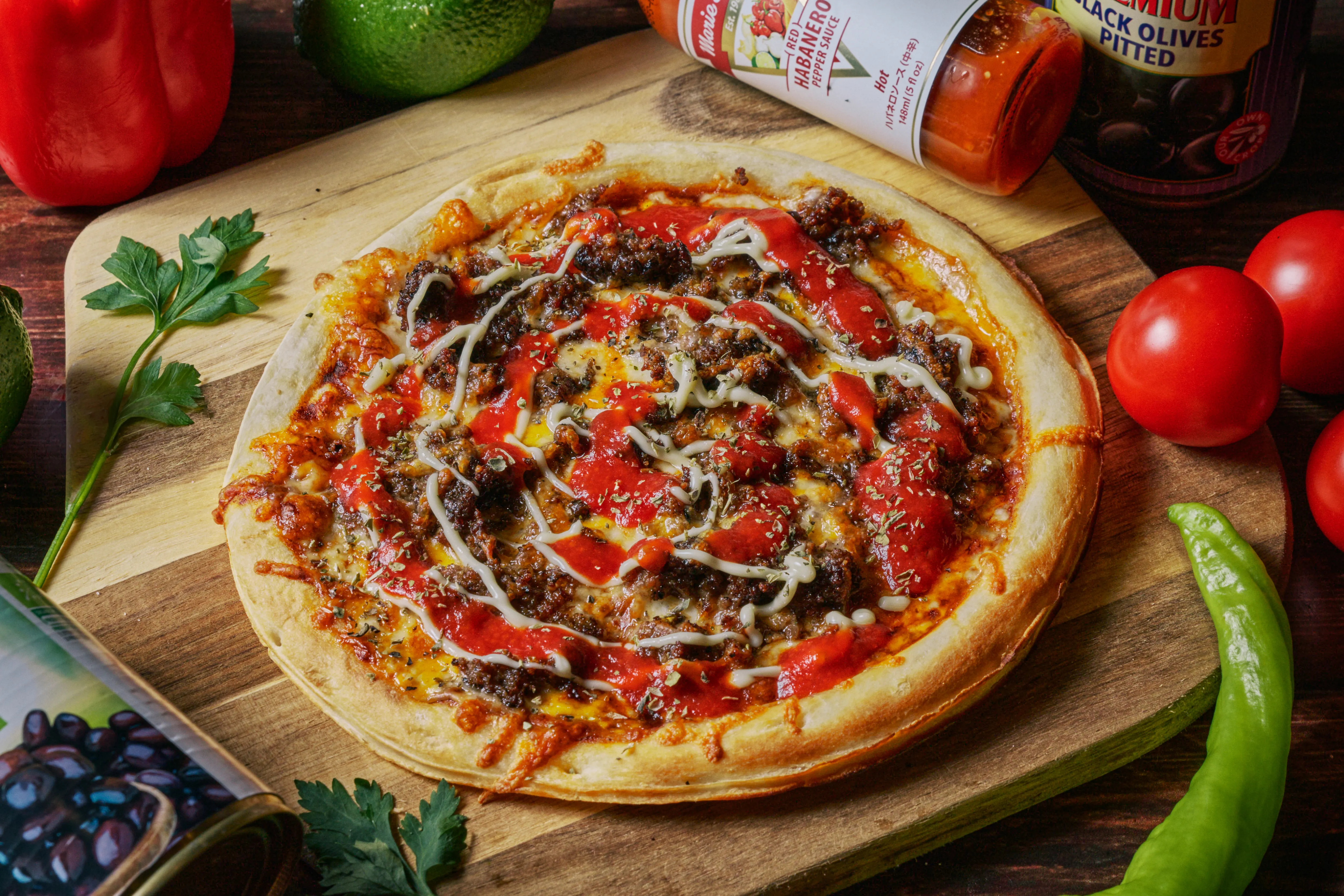 チーズバーガー ピザ