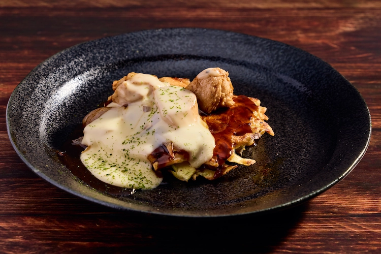 ミニチキンお好み焼き